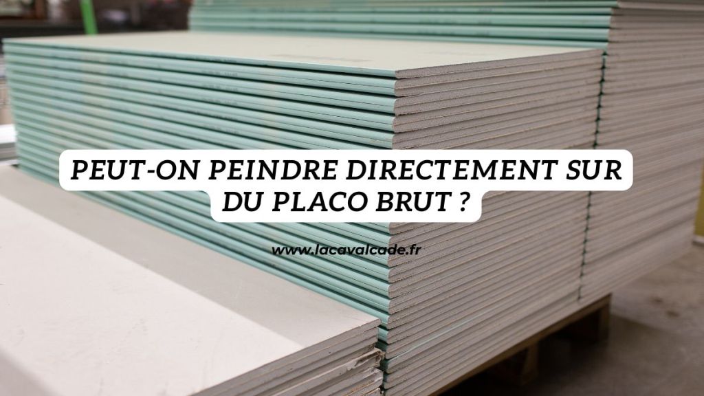 peut on peindre du placo directement sur du placo brut