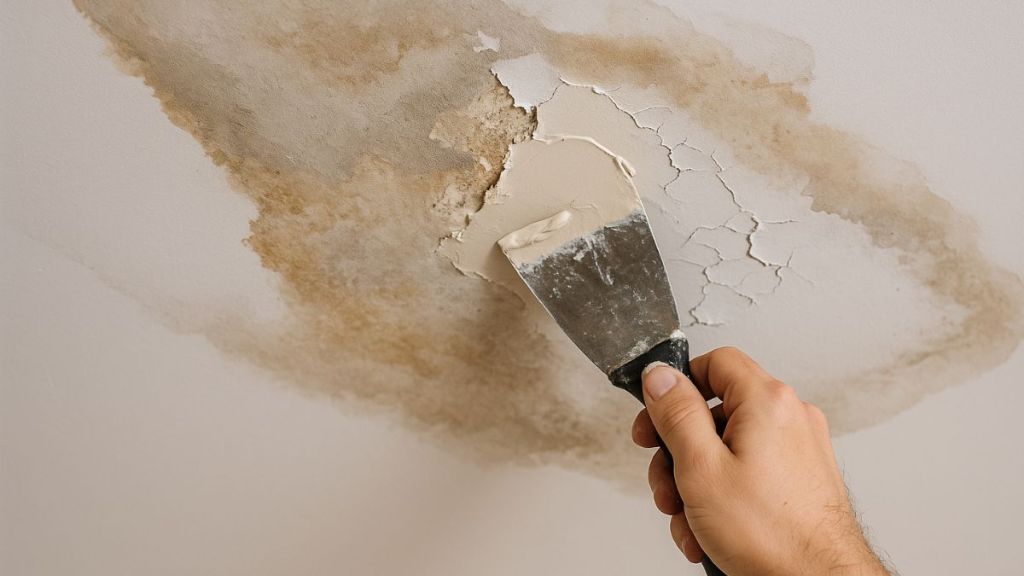 Comment réparer un plafond en placo qui a pris&nbsp;l&rsquo;eau?