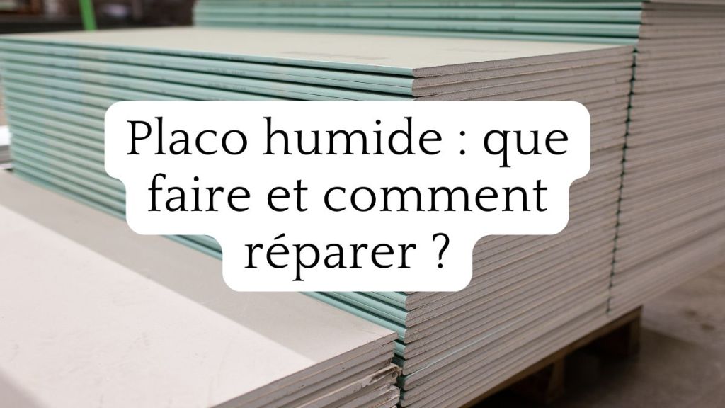 Placo humide : que faire et comment réparer&nbsp;?