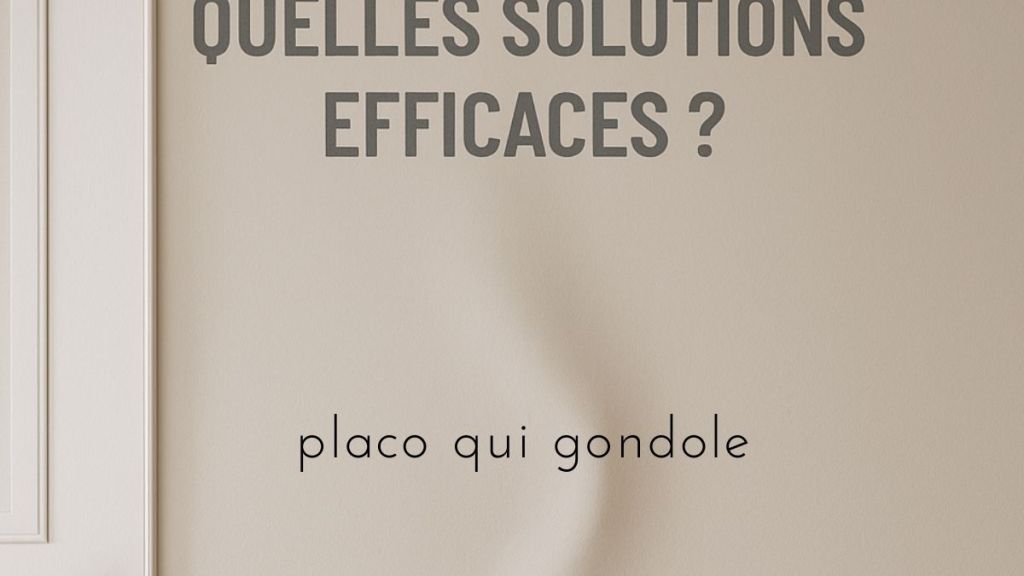 Placo qui gondole : quelles solutions efficaces&nbsp;?