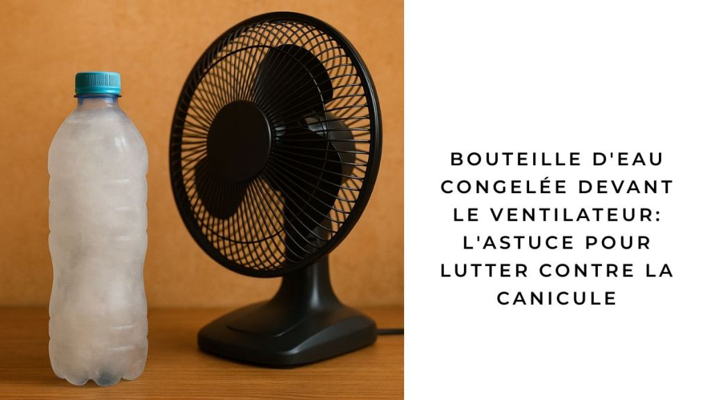 Bouteille d&rsquo;eau congelée devant le ventilateur: l&rsquo;astuce pour lutter contre la&nbsp;canicule