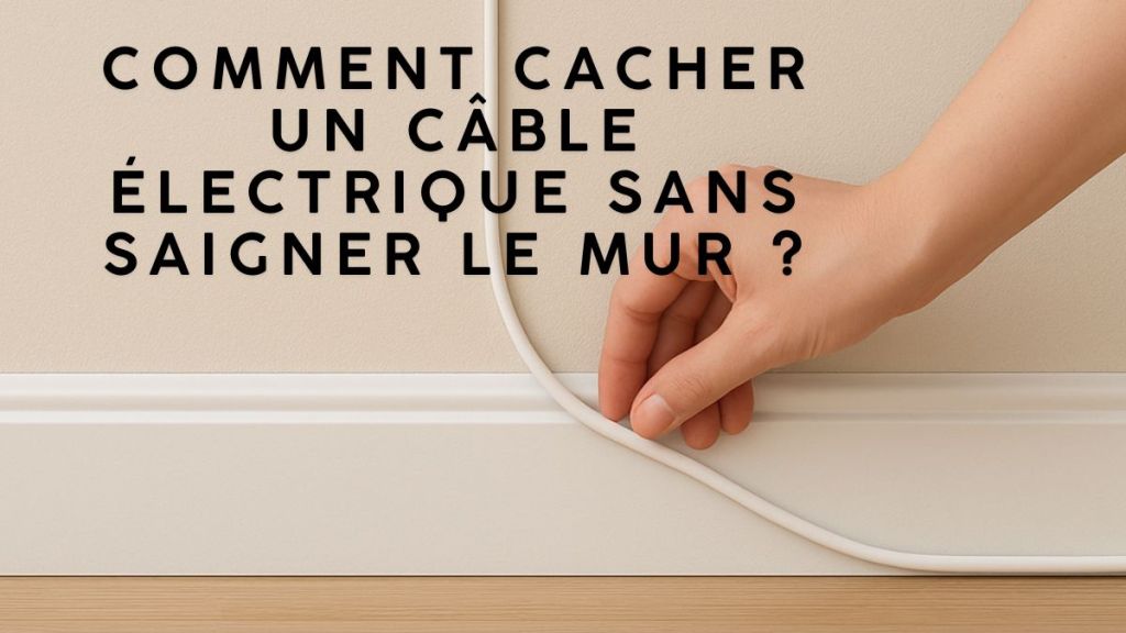 Comment cacher un câble électrique sans saigner le mur&nbsp;?