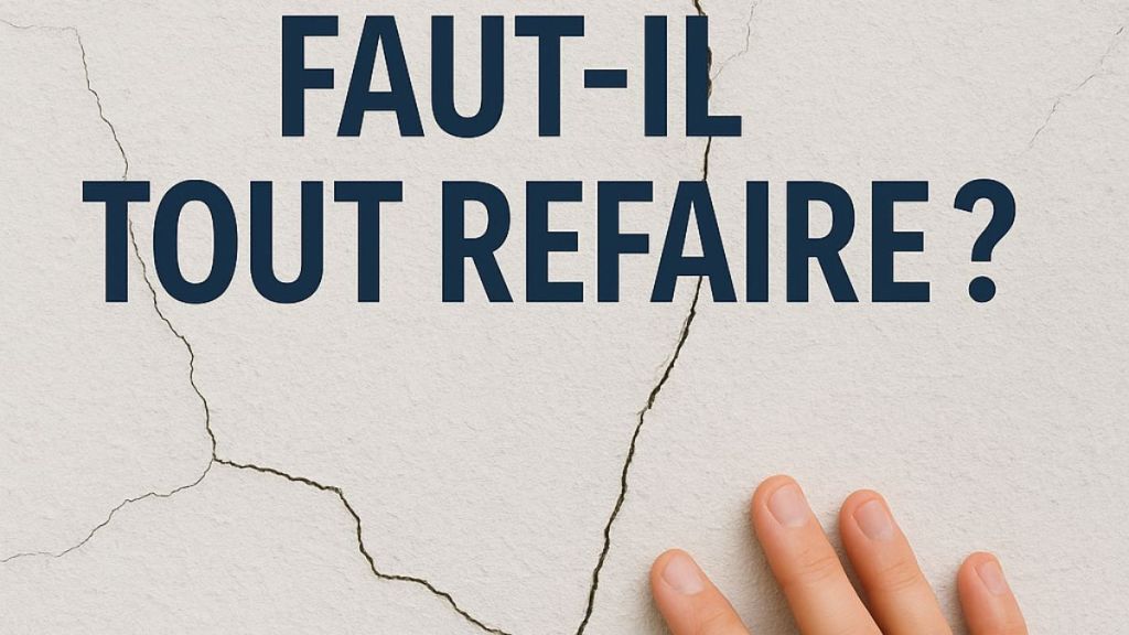 Enduit qui craque : faut-il tout refaire&nbsp;?