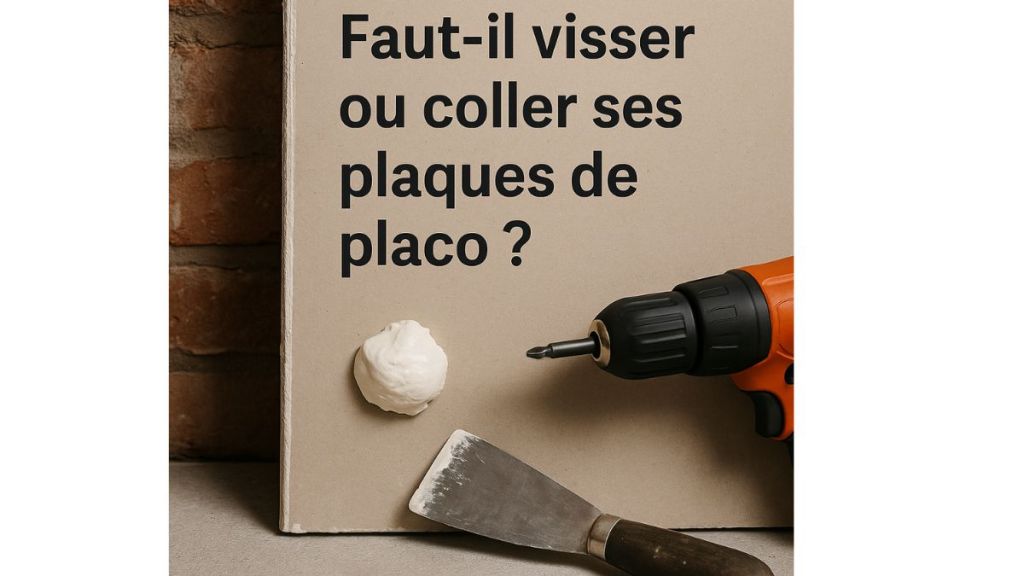 Faut-il visser ou coller ses plaques de placo&nbsp;?
