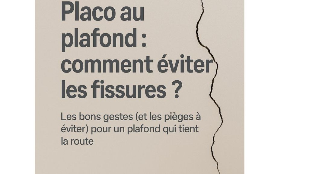 Placo au plafond : comment éviter les fissures&nbsp;?