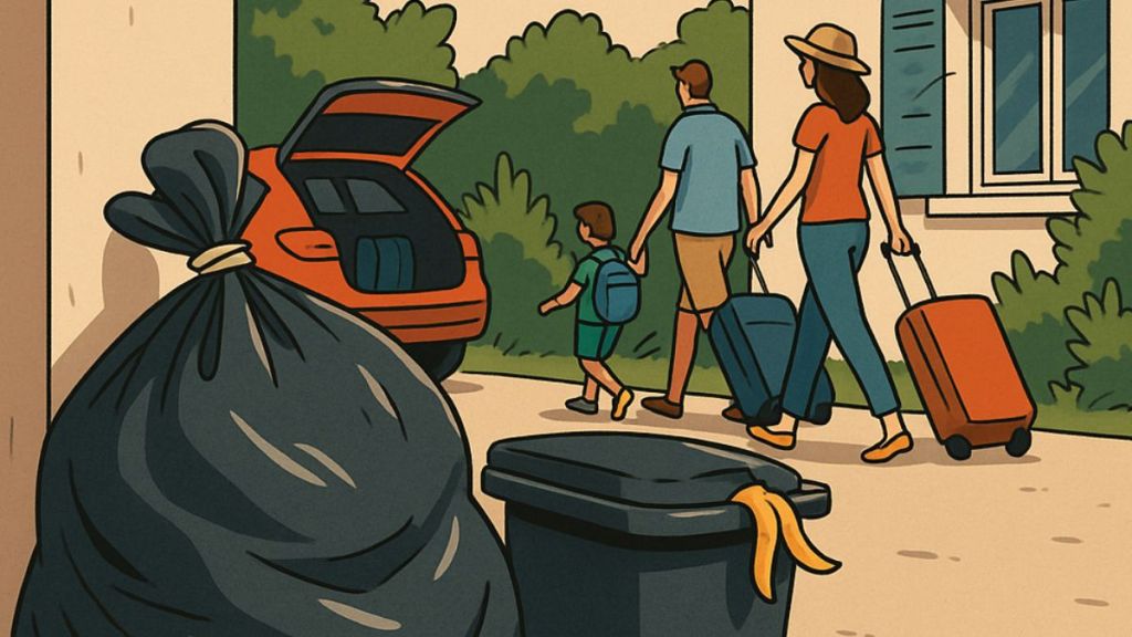 Poubelles oubliées en partant en vacances : que faire&nbsp;?