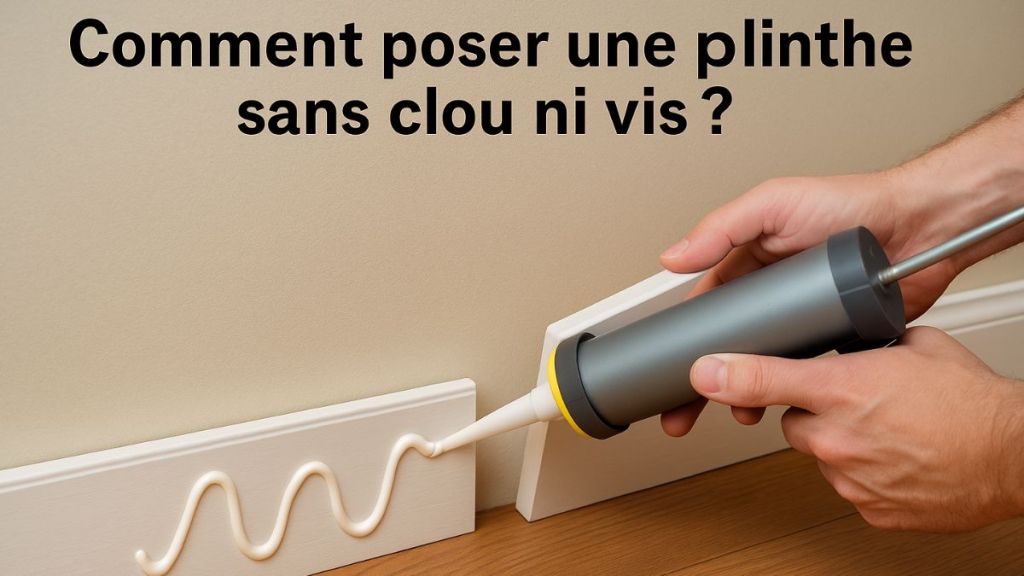 Comment poser une plinthe sans clou ni vis&nbsp;?