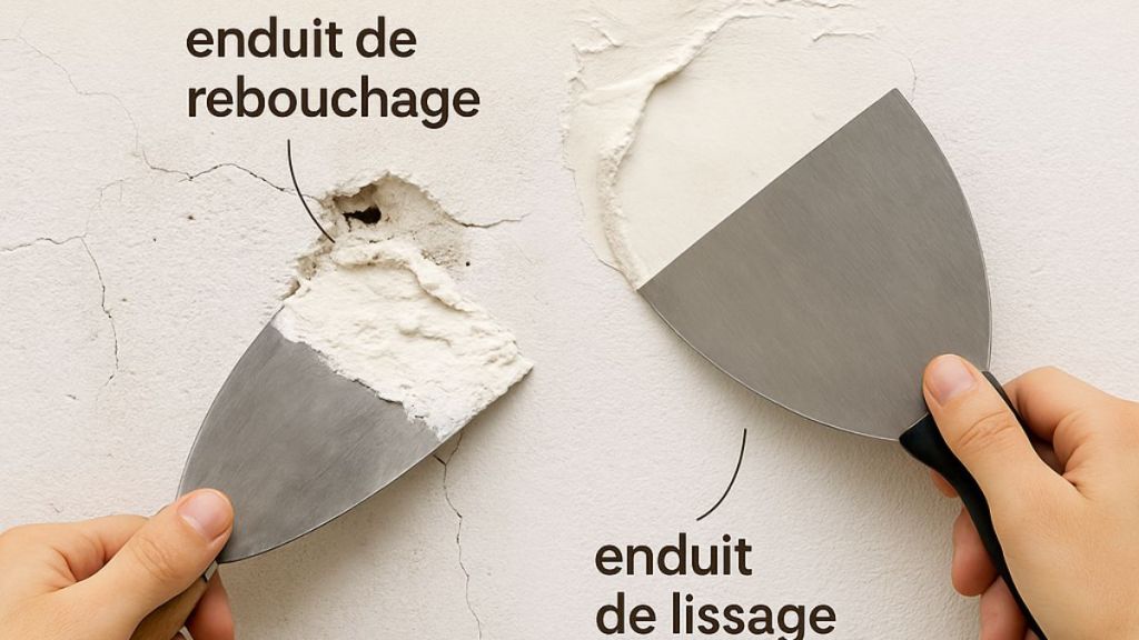 Enduit de lissage ou enduit de rebouchage : quelle différence&nbsp;?