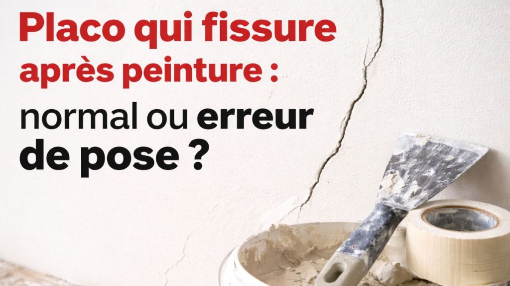 Placo qui fissure après peinture : normal ou erreur de pose ?