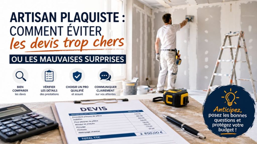 Artisan plaquiste : comment éviter les devis trop chers ou les mauvaises&nbsp;surprises
