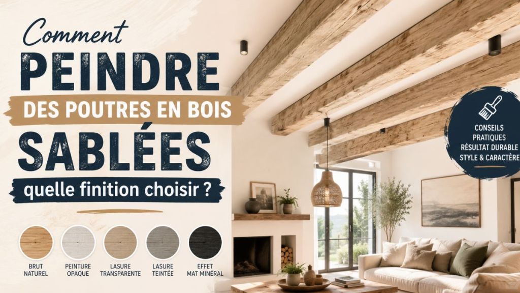 Comment peindre des poutres en bois sablées : quelle finition choisir ?
