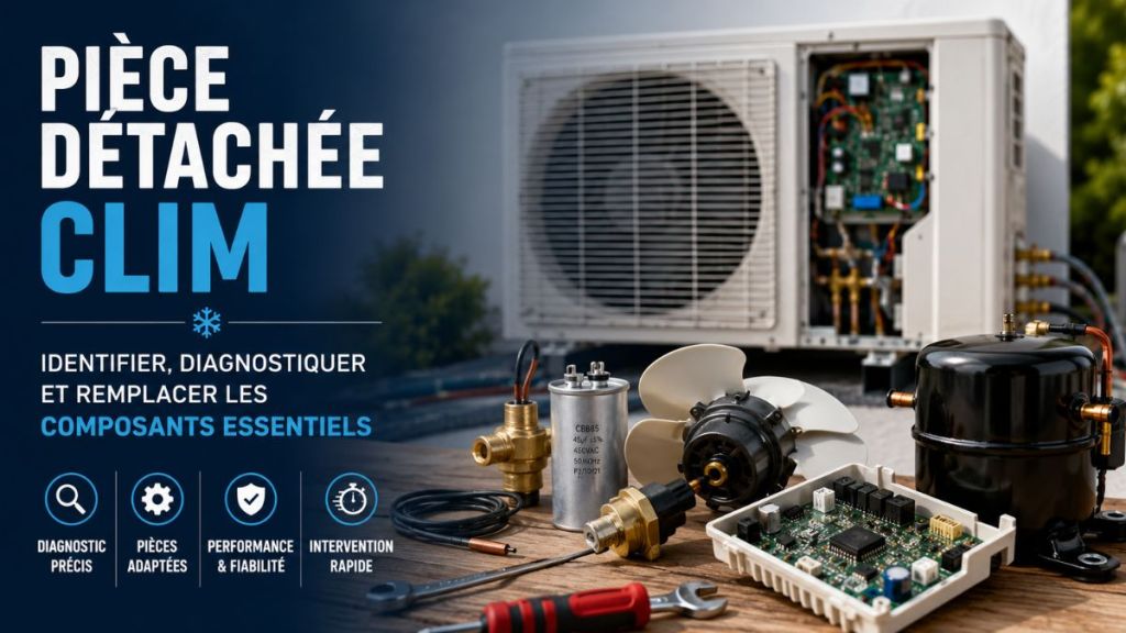 Pièce détachée clim : identifier, diagnostiquer et remplacer les composants essentiels