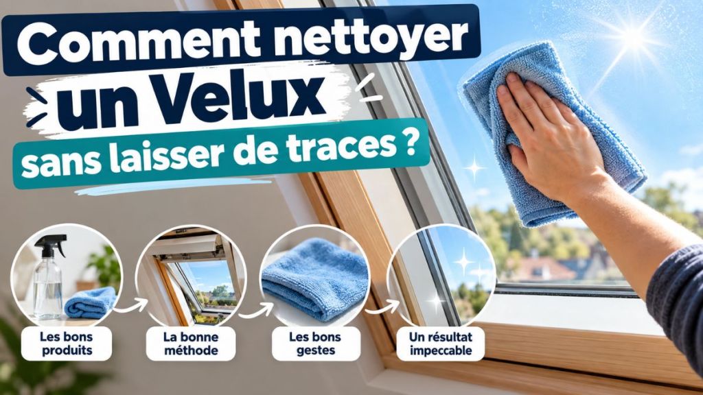 Comment nettoyer un Velux sans laisser de traces&nbsp;?