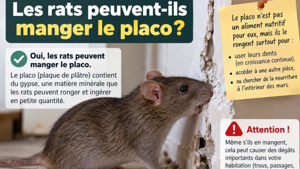 Les rats peuvent-ils manger le placo?