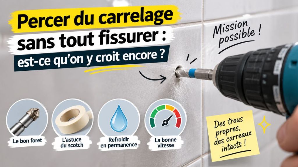 Percer du carrelage sans tout fissurer : est-ce qu’on y croit encore&nbsp;?