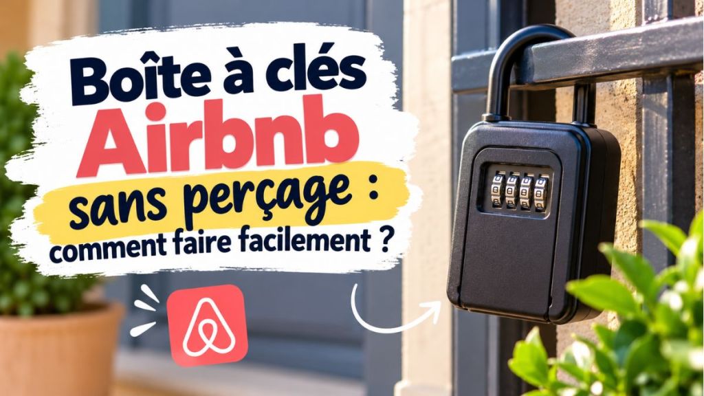 Boîte à clés Airbnb sans perçage : comment faire facilement ?